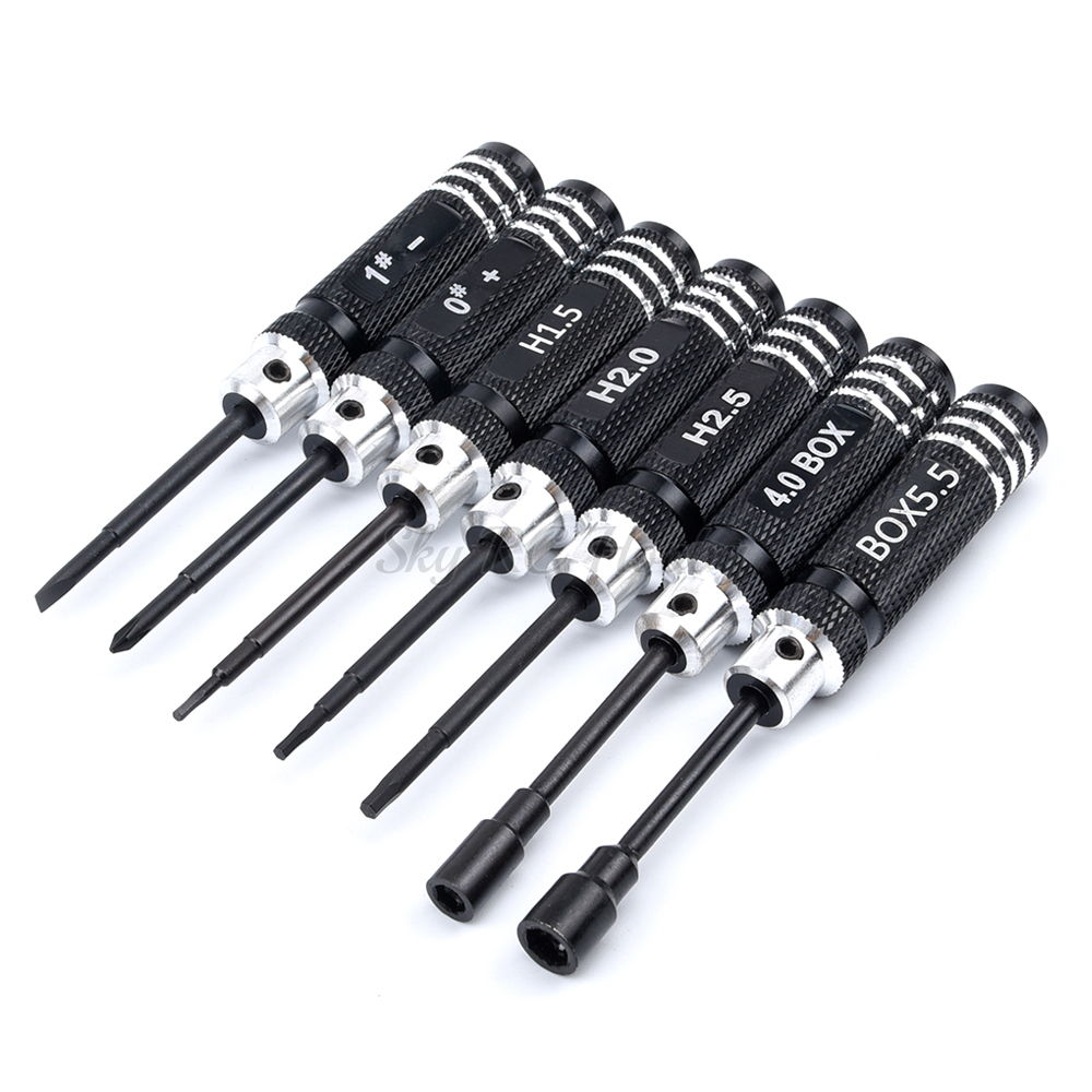 Rc Helicopter Tool Kit - 7 Stks/set 0/1/1.5/2/2.5/4/5.5Mm Diy Zeshoekige Hex