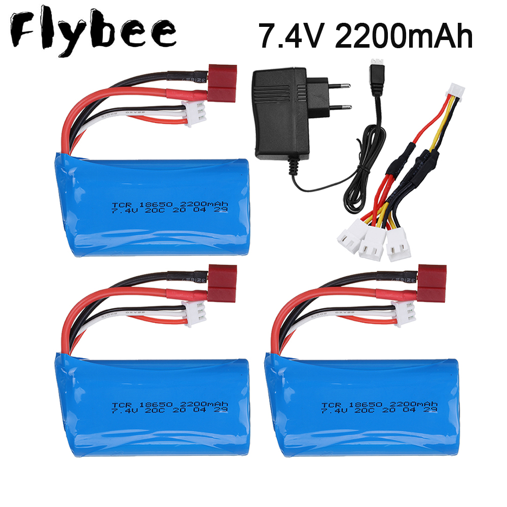 Rc Helicopter Parts - 7.4 V 2200Mah 18650 Lipo Batery
