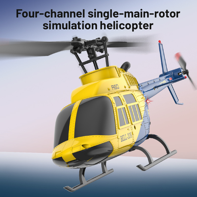 Rc Helicopter Gyro - NIEUWE A60 Rc Vliegtuig Helikopter 2.4G