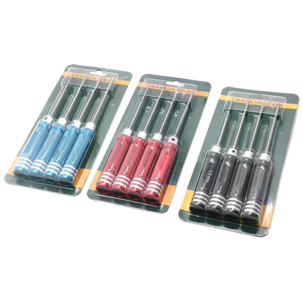 Rc Helicopter Tool Kit - 4 Stuks Hex Schroevendraaier Set Titanium