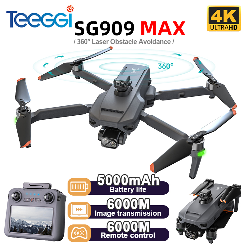 Rc Helicopter Electric - Teeggi SG909 MAX GPS-drone met 4K-camera