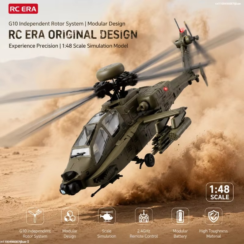 Rc Helicopter Single Rotor - Op voorraad Hot RC Era AH-64D