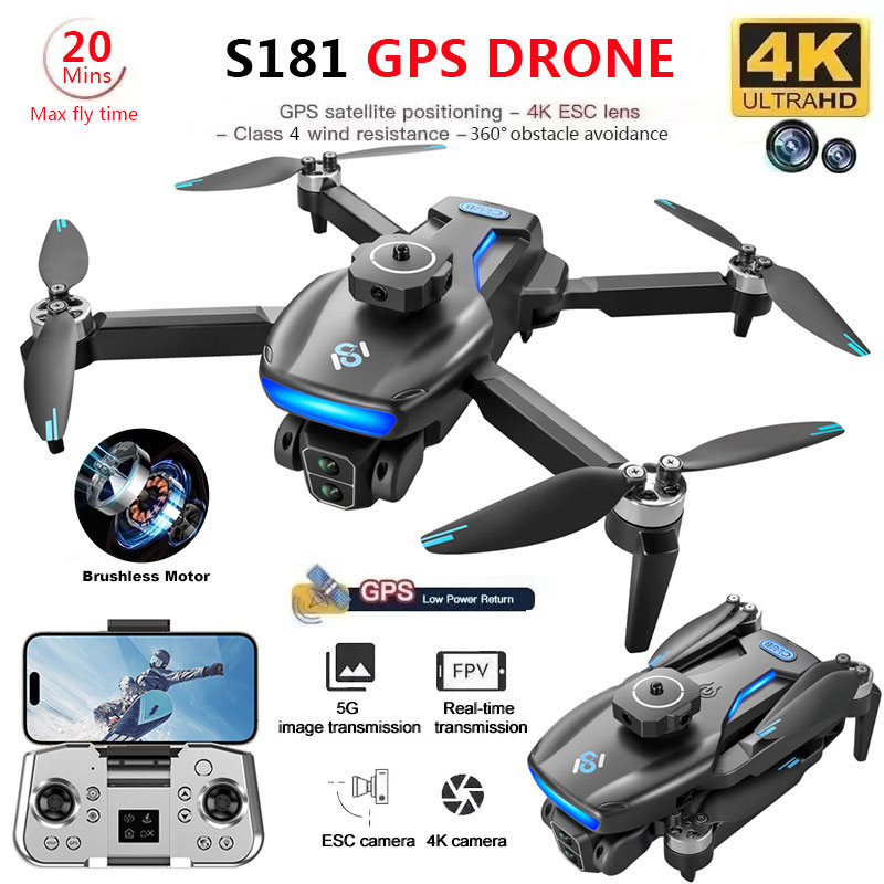 Rc Helicopter Case - S181 Gps Drone 4K Professionele Hd