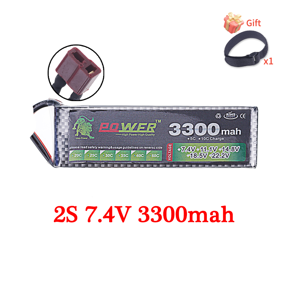 60C Lipo Batterij 3300mAh 7.4V - Rc Helicopter Parts recensie en prijs