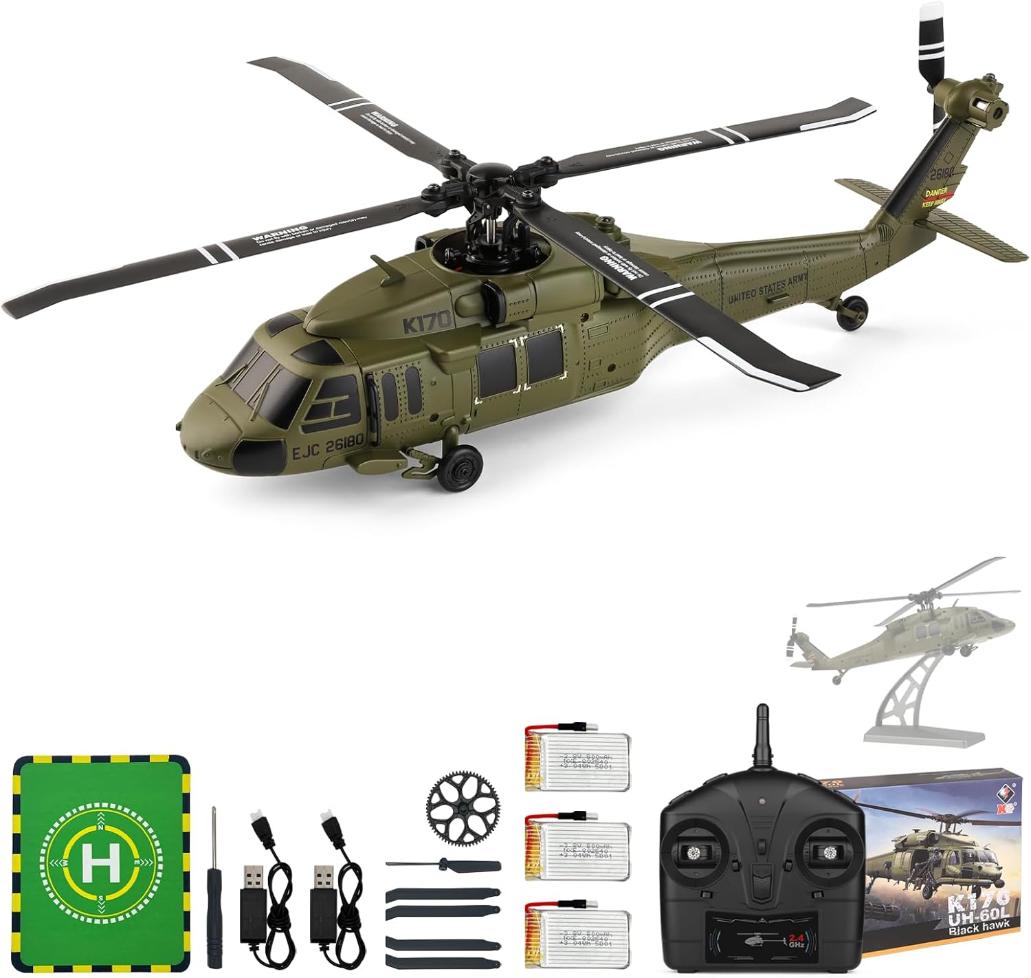 WLtoys K170 borstelloze 4-kana - Rc Helicopter Gyro recensie en prijs