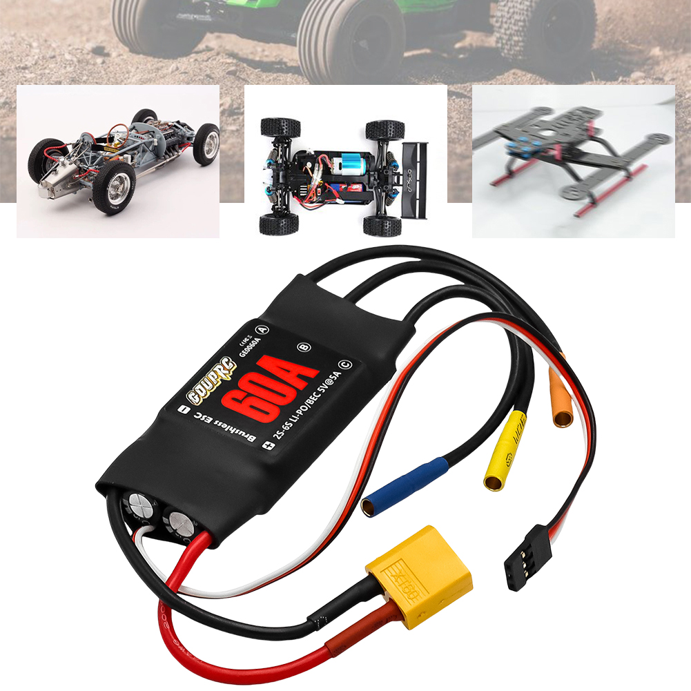 60A borstelloze ESC 2-6S elekt - Rc Helicopter Electric recensie en prijs