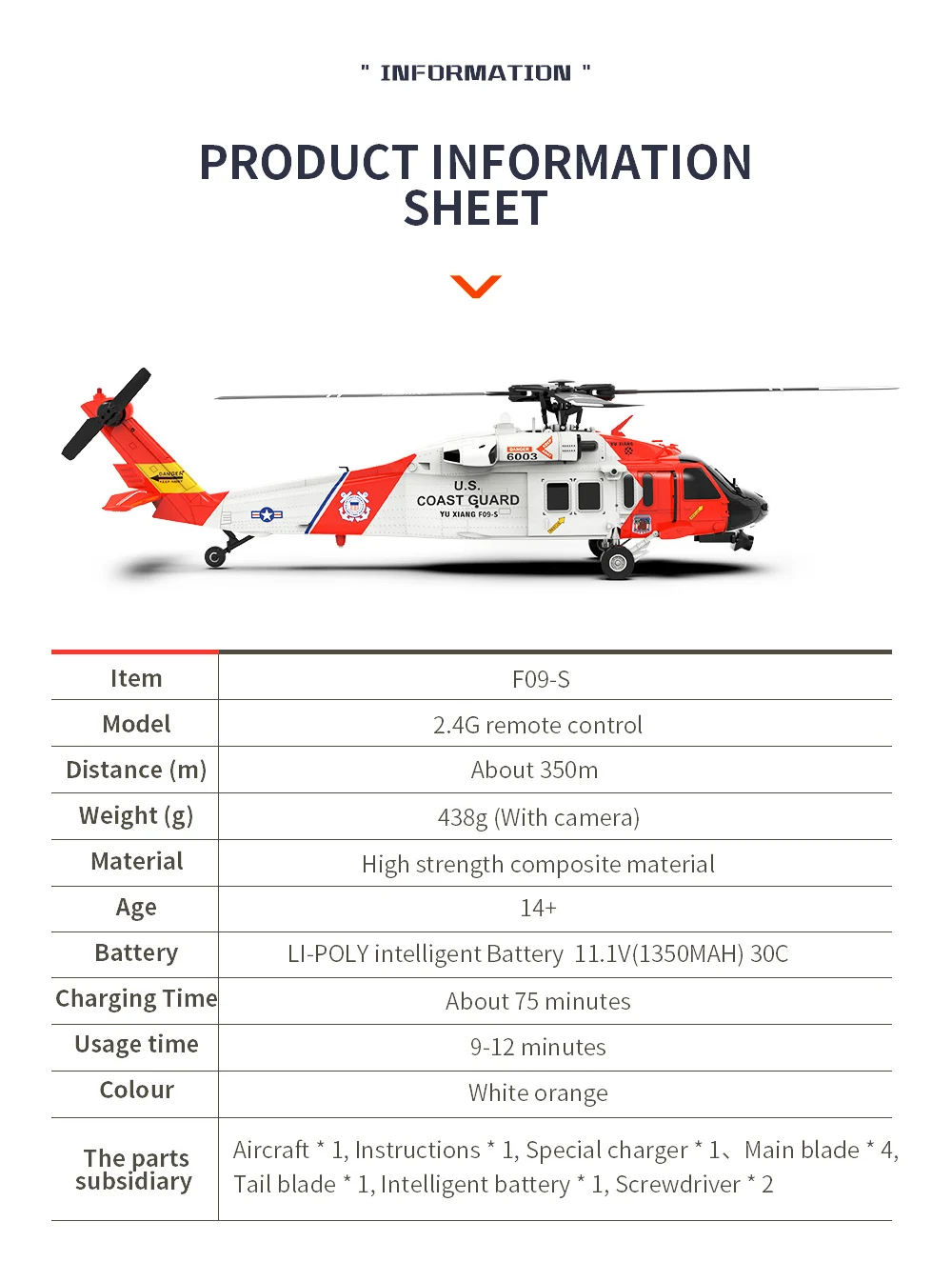 YU XIANG F09-S Batterij 6CH UH - Rc Helicopter Coaxial recensie en prijs