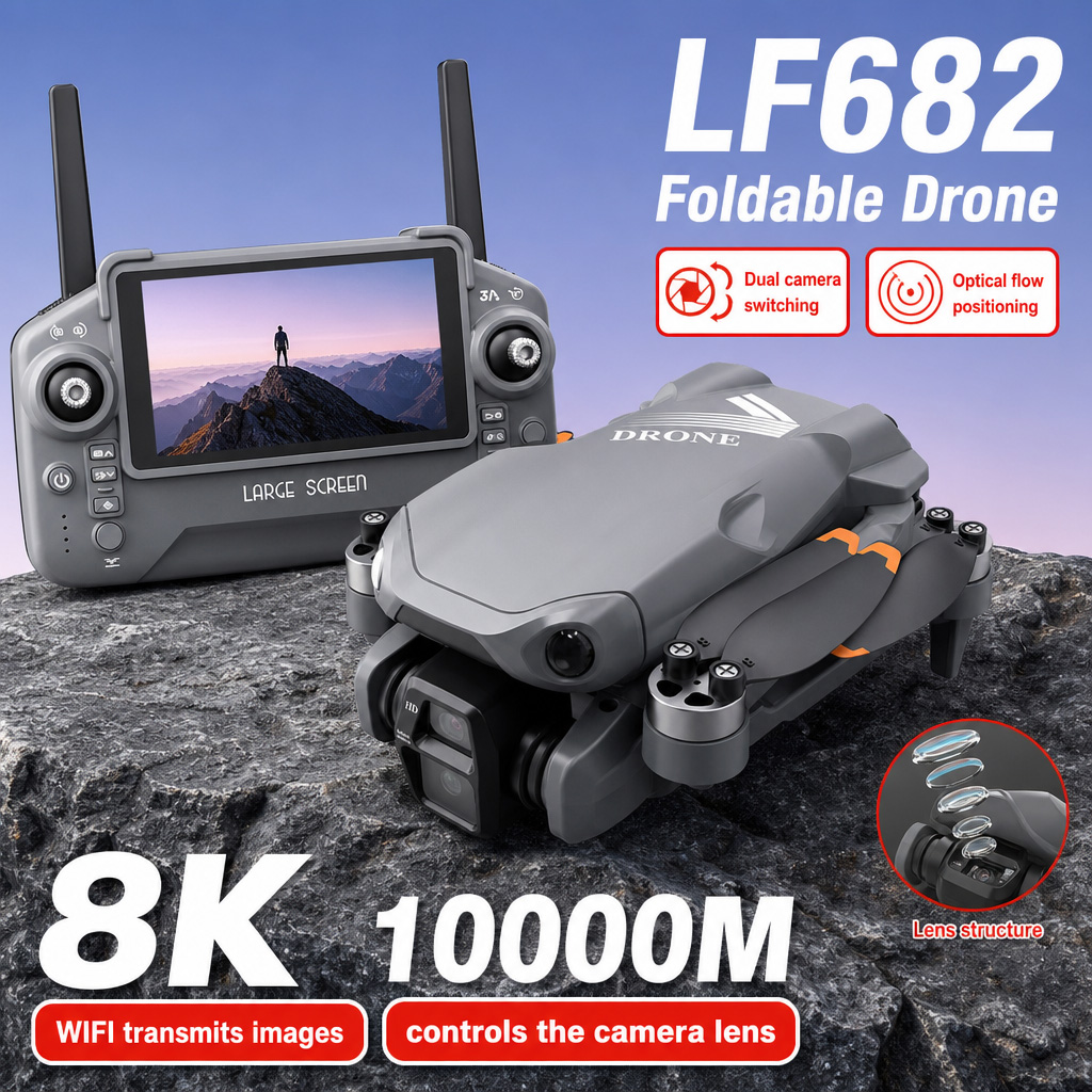 Luchtfoto LF682 Drone 8K HD Du - Rc Helicopter Electric recensie en prijs