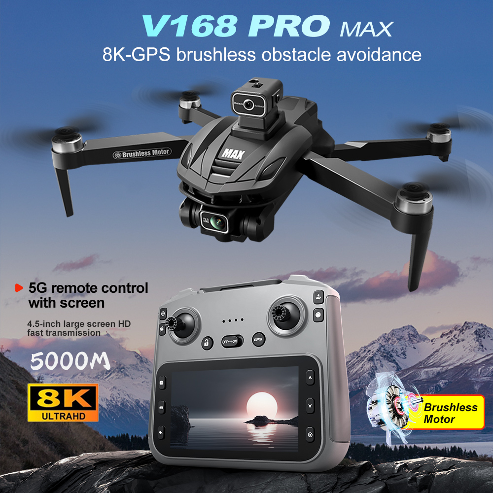 V168 PRO Max GPS Drone 8K Prof - Rc Helicopter Case recensie en prijs