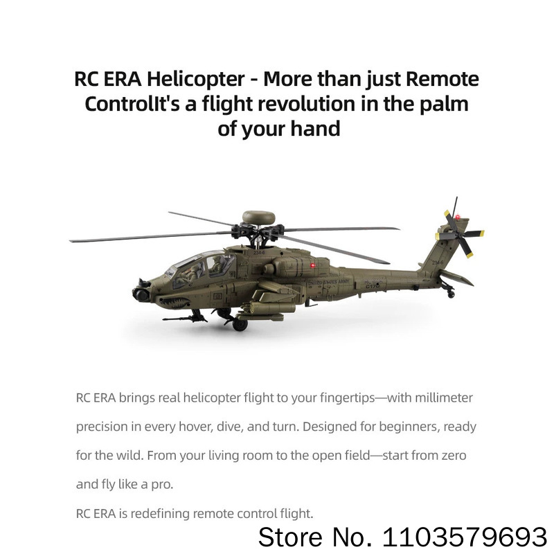 RC Era RC Helikopter AH-64D Ap - Rc Helicopter Single Rotor recensie en prijs