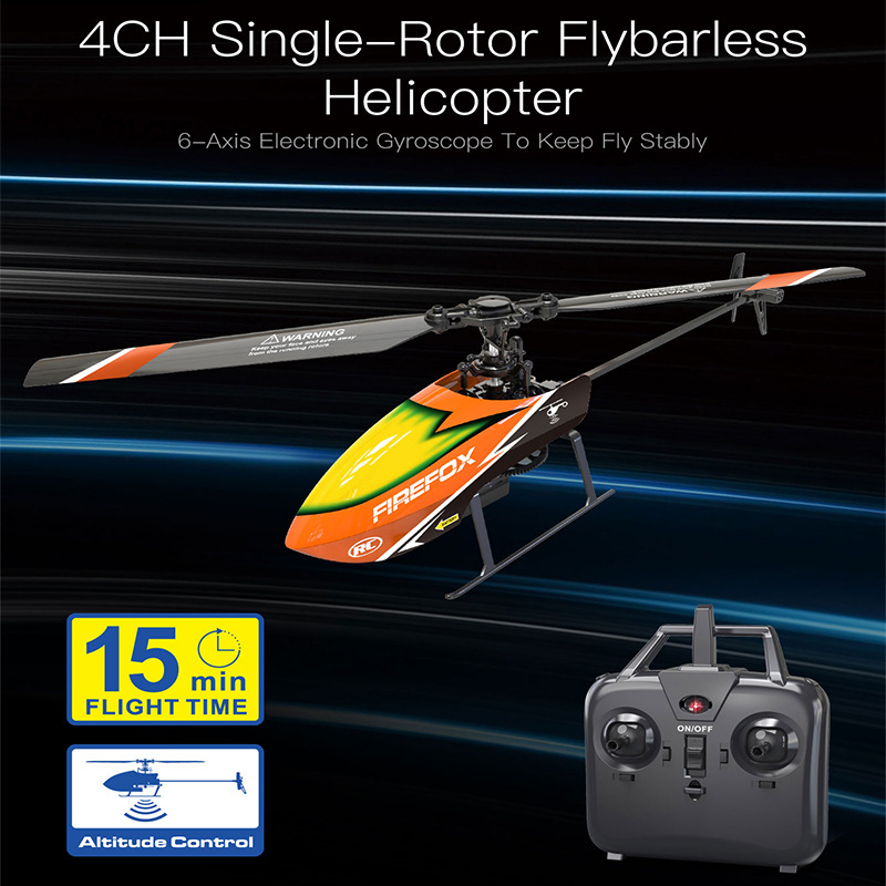 Single-Rotor Flybarless RC Hel - Rc Helicopter Single Rotor recensie en prijs