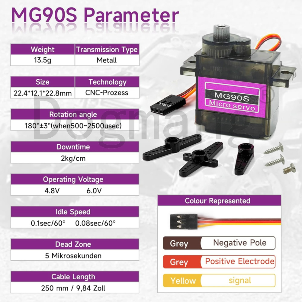 MG90S Servo 1/2/4/10/20/50 Stu - Rc Helicopter Mini recensie en prijs