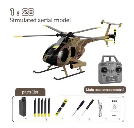C189 MD500 RC Helikopter 1:28  - Rc Helicopter Nitro recensie en prijs